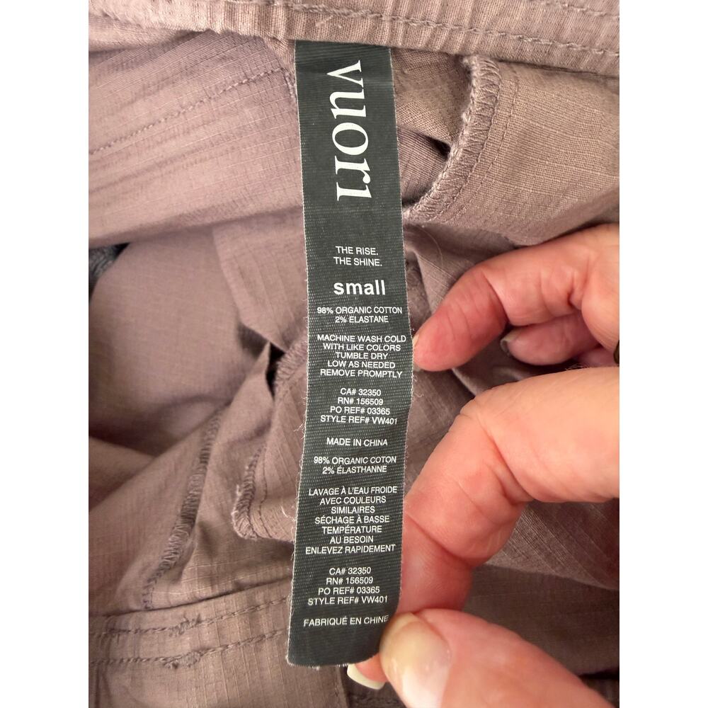 Vuori Ripstop Jogger Pants Muted Plum Brown Utility Women's US S - Picture 10 of 13